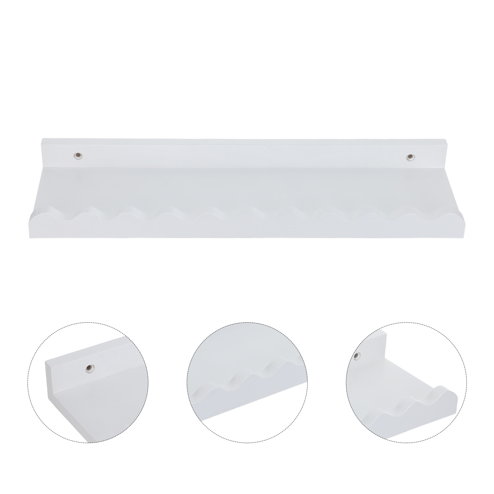 Baby Nursery Floating Shelves - 2개 세트 천연 원목 벽걸이 책꽂이,