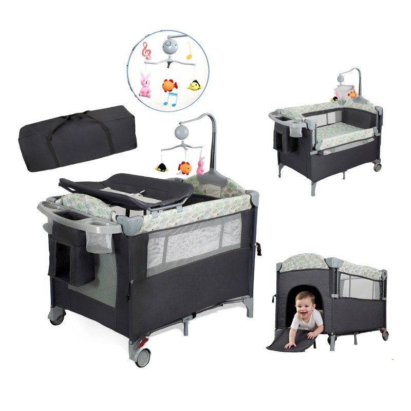 Baby Nursery Table - 팩앤플레이 휴대용 플레이야드, 아기 침대 겸용,