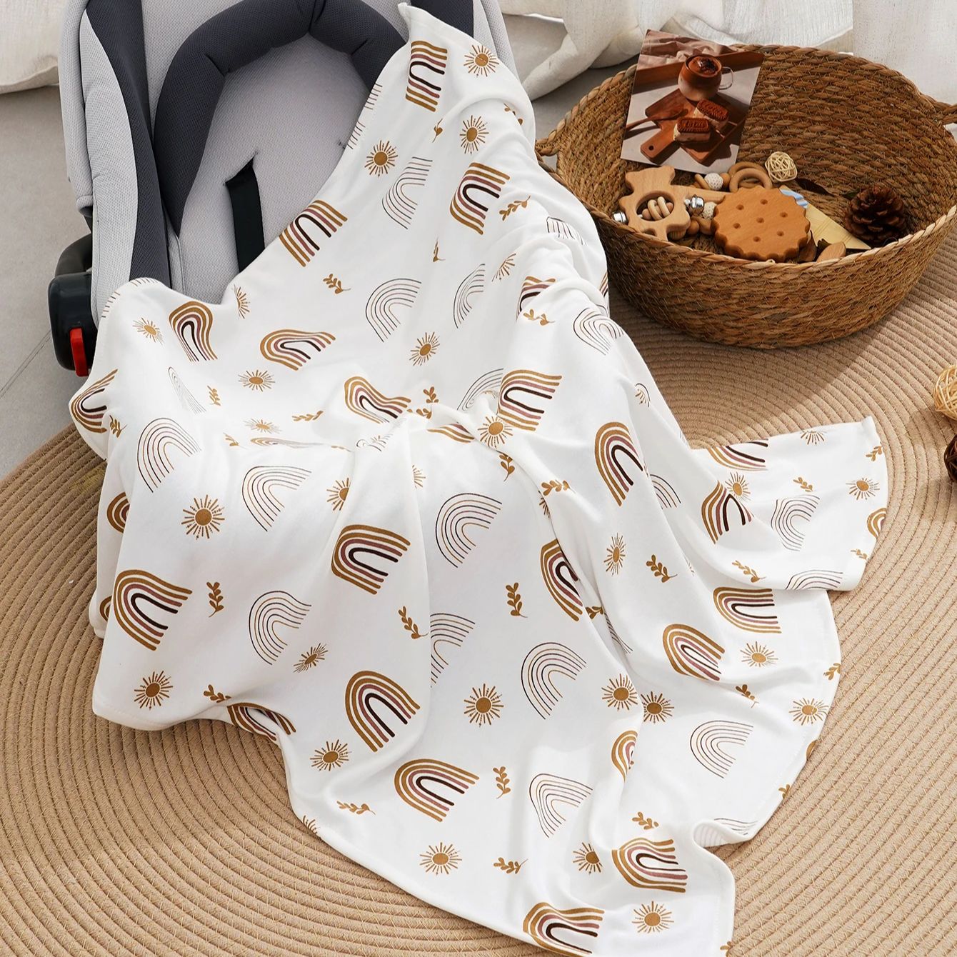 Baby Nursery Essentials - 엘린판트 신생아 대나무 속싸개 유아용 스와들