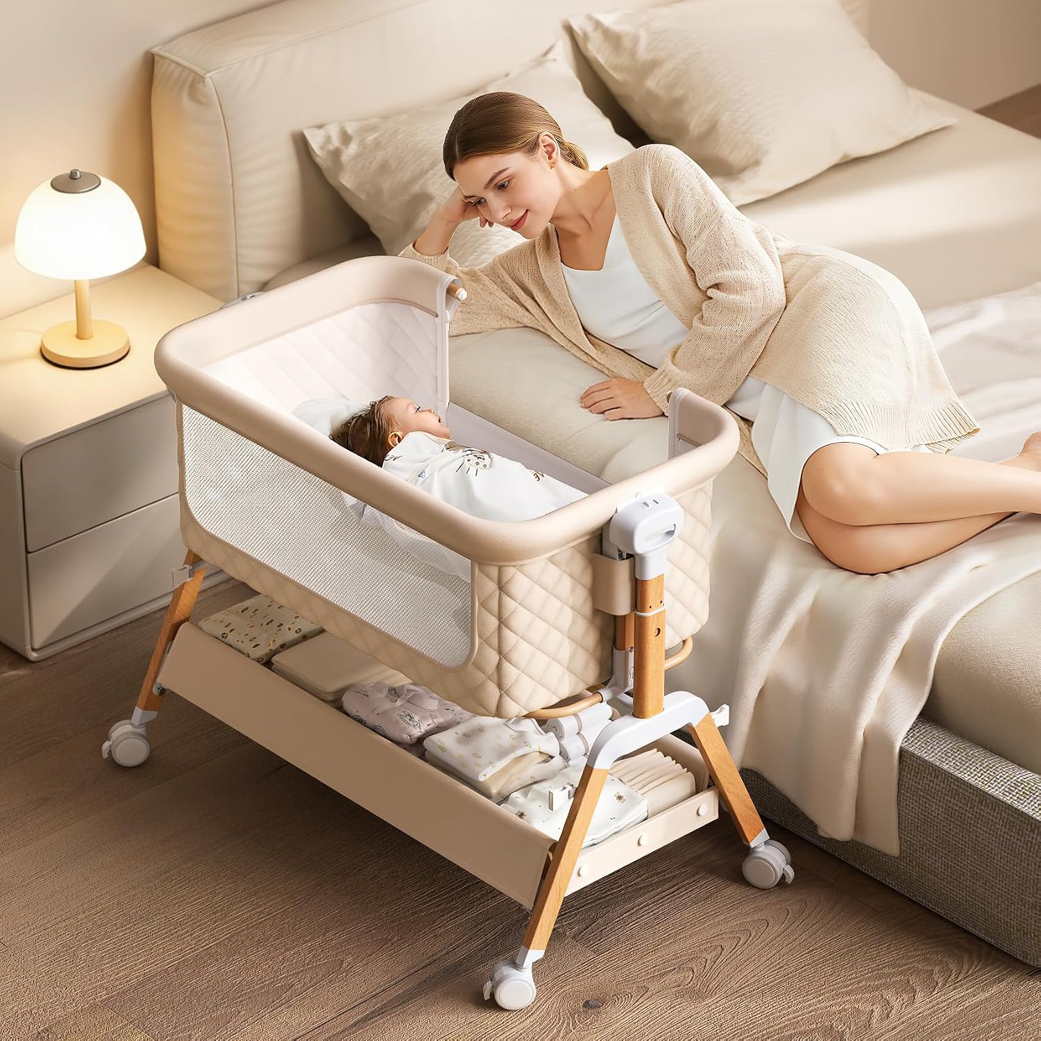 Bassinet Bedside Sleeper - 3 in 1 아기 침대 겸용