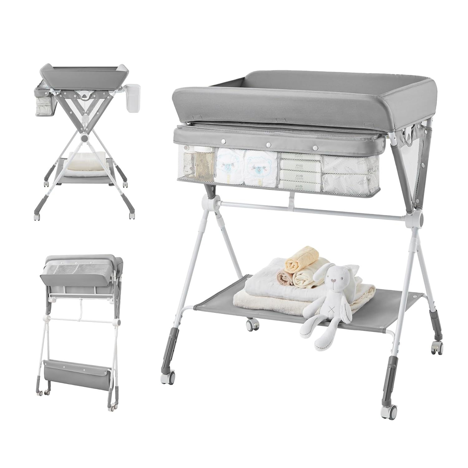 Baby Nursery Table - KUB 휴대용 아기 기저귀 교환대, 접이식