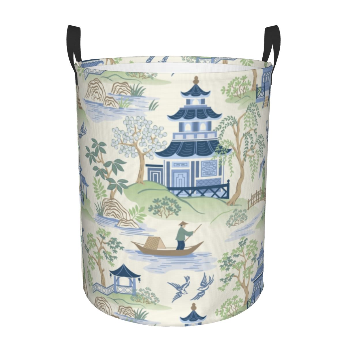 Laundry Hamper Nursery - 맞춤형 빈티지 치누아제리 버드나무 탑 빨래
