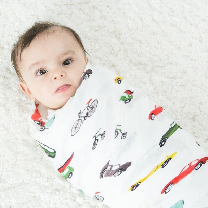 Swaddle Blanket Muslin - 자동차용 초부드러운 47x47 인치 아기 무슬린