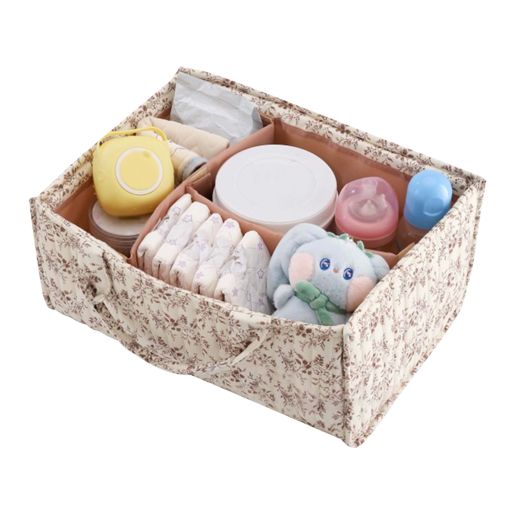 꽃무늬 보육용품 수납 바구니, 분리형 칸막이가 있는 기 - Baby Nursery Essentials 리뷰 및 가격