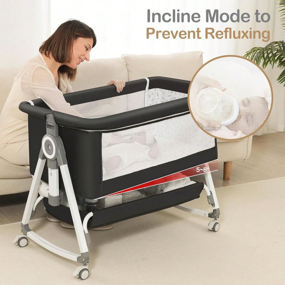 아기용 침대 옆 침대, 4 in 1 침대 옆 침대형 아 - Bassinet Bedside Sleeper 리뷰 및 가격