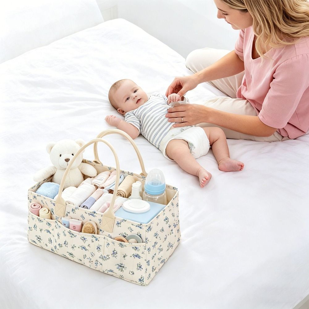 플로럴 베이비 기저귀 정리함 휴대용 신생아 필수품 보육 - Baby Nursery Essentials 리뷰 및 가격