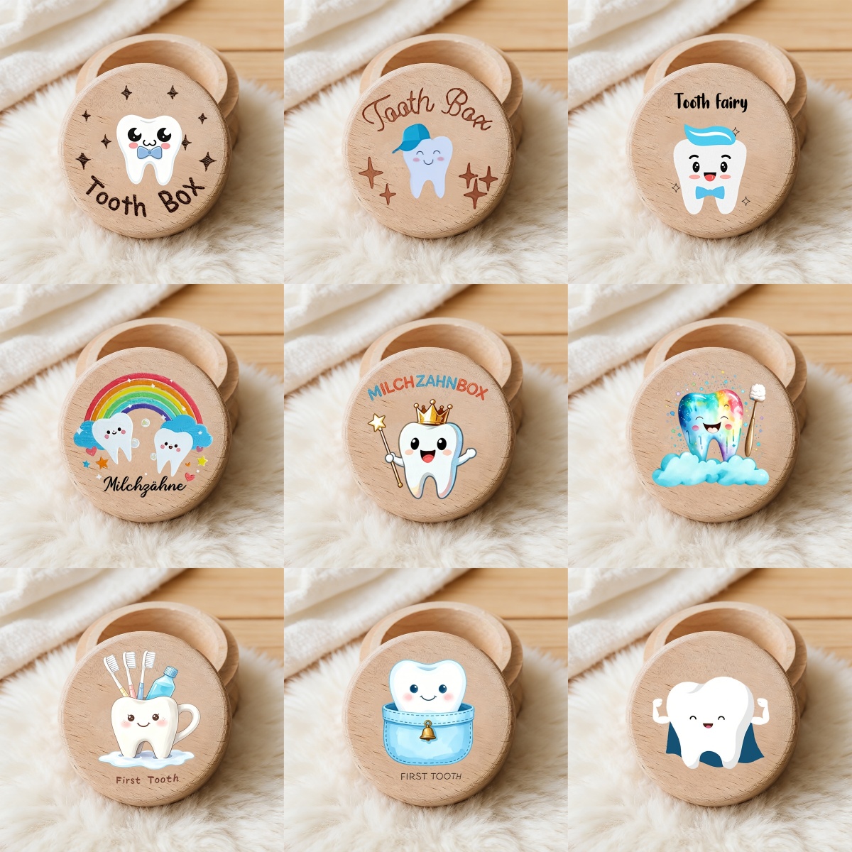 2D 어린이용 남아 칫솔(치아 무늬) 아기 치아 보관함 - Baby Keepsake Box 리뷰 및 가격