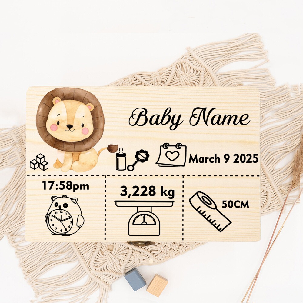 이름이있는 귀여운 숲 동물 보관 상자 세례 또는 출생을 - Baby Keepsake Box 리뷰 및 가격