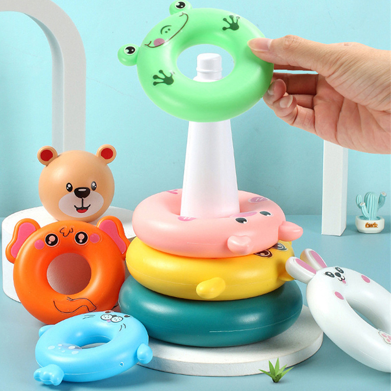 레인보우 스태킹 링 타워 몬테소리 교육용 아기 장난감, - Baby Nursery Table 리뷰 및 가격