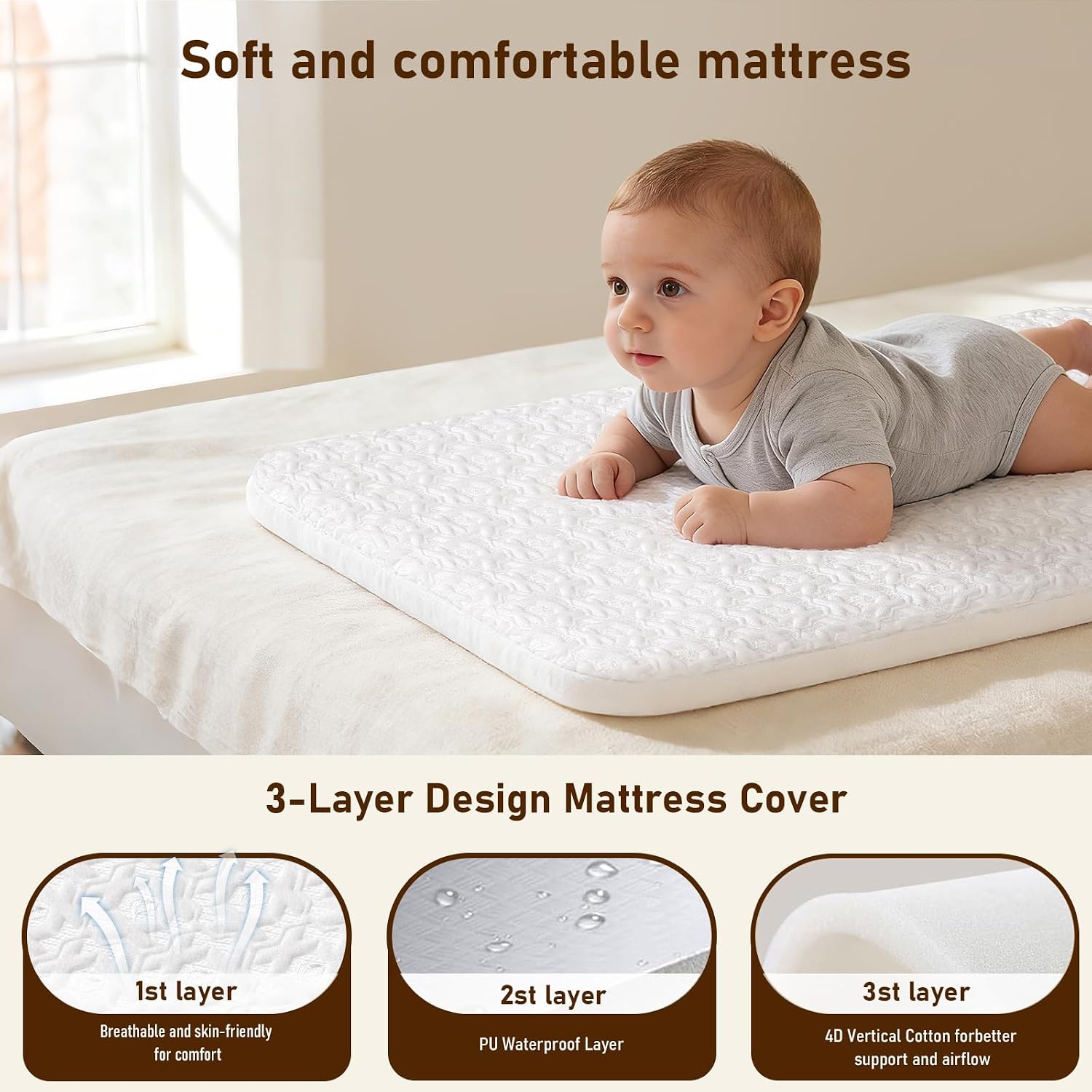 3 in 1 아기 침대 겸용 침대 옆 침대, 신생아용  - Bassinet Bedside Sleeper 리뷰 및 가격