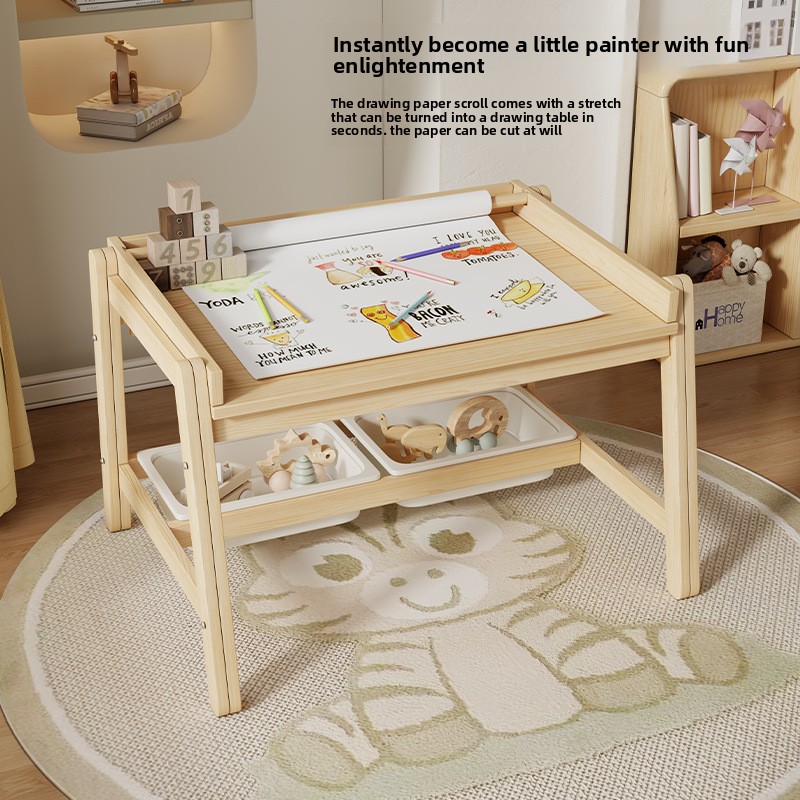 원목 테이블과 의자, 직사각형 리프트형 및 높이 조절  - Baby Nursery Table 리뷰 및 가격