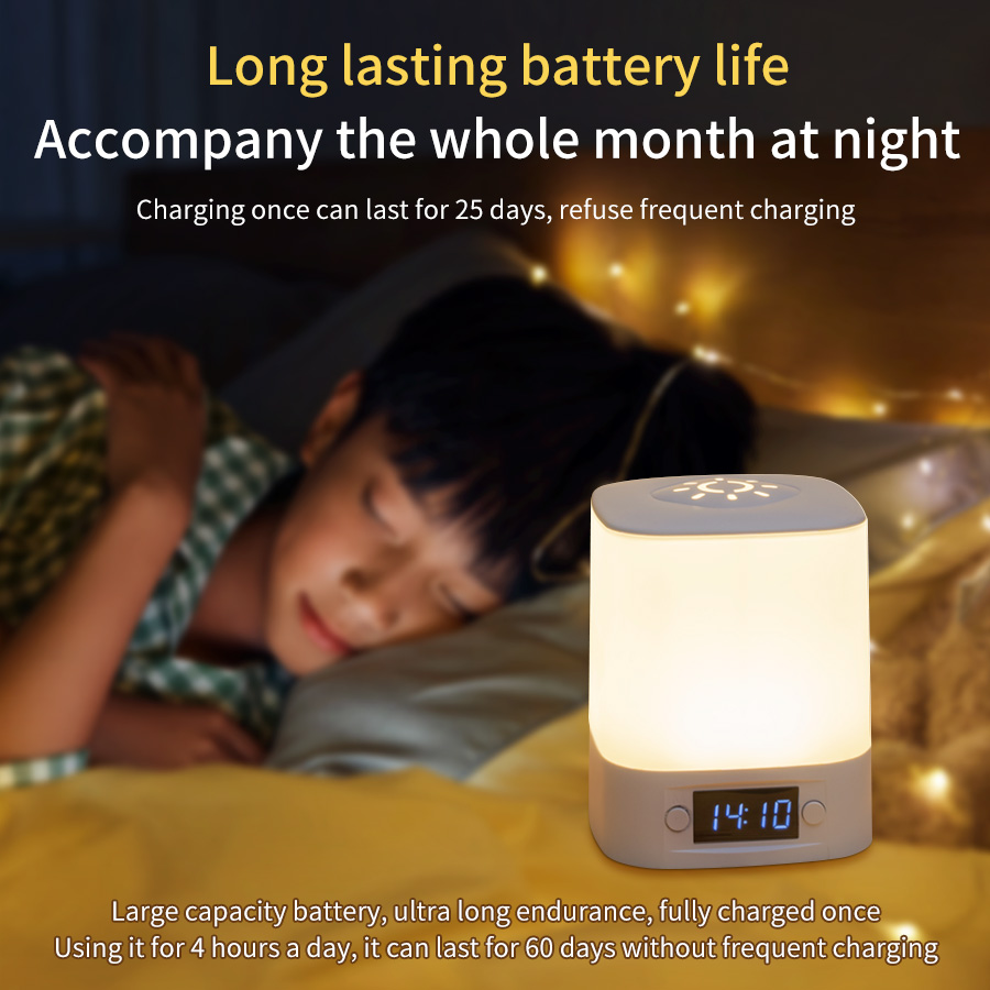 LED 테이블 램프 USB 충전식 시간 표시 시계 터치 - Baby Nursery Table 리뷰 및 가격