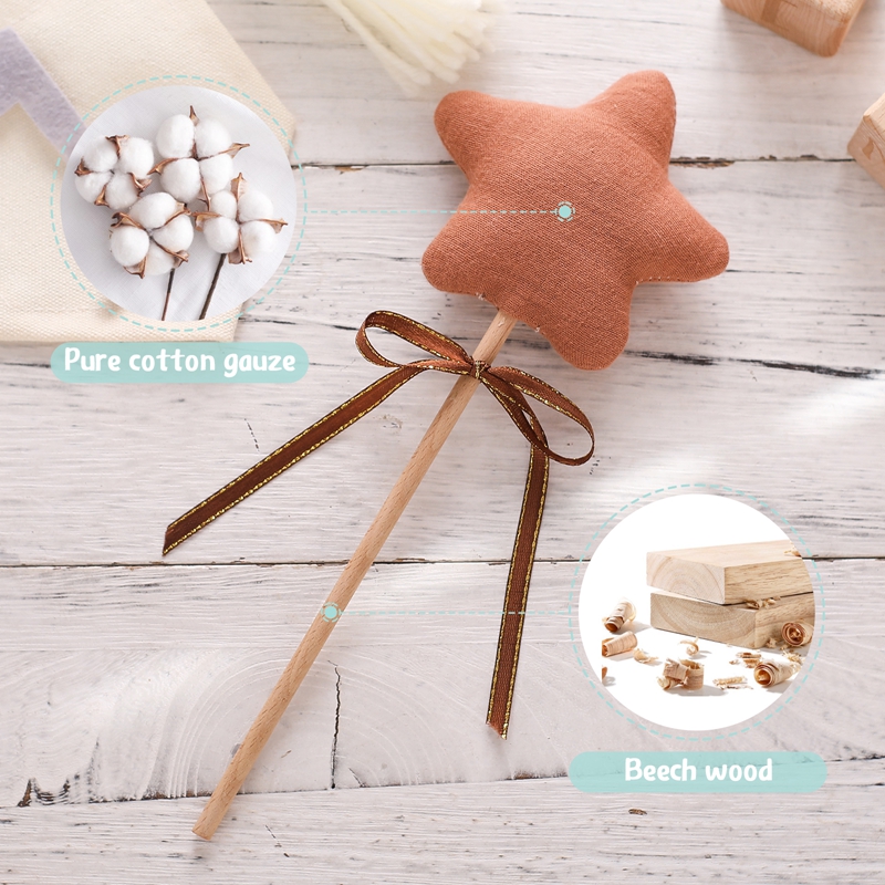 1PC 아기 딸랑이 장난감 너도밤 나무 나무 별 나무  - Baby Nursery Hospital 리뷰 및 가격