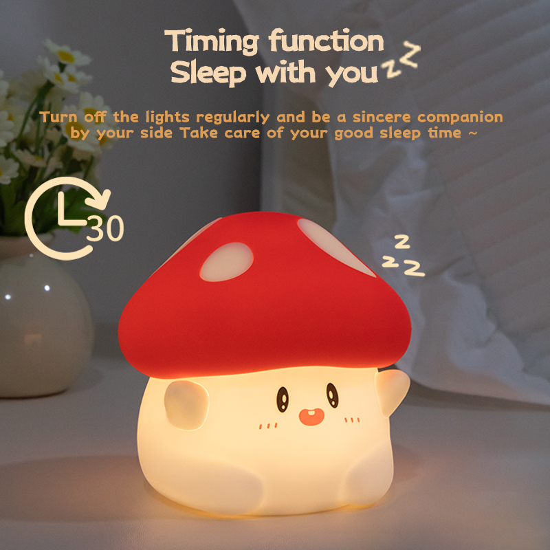 버섯 밤 빛 LED 충전식 USB 테이블 램프 책상 룸 - Baby Nursery Table 리뷰 및 가격