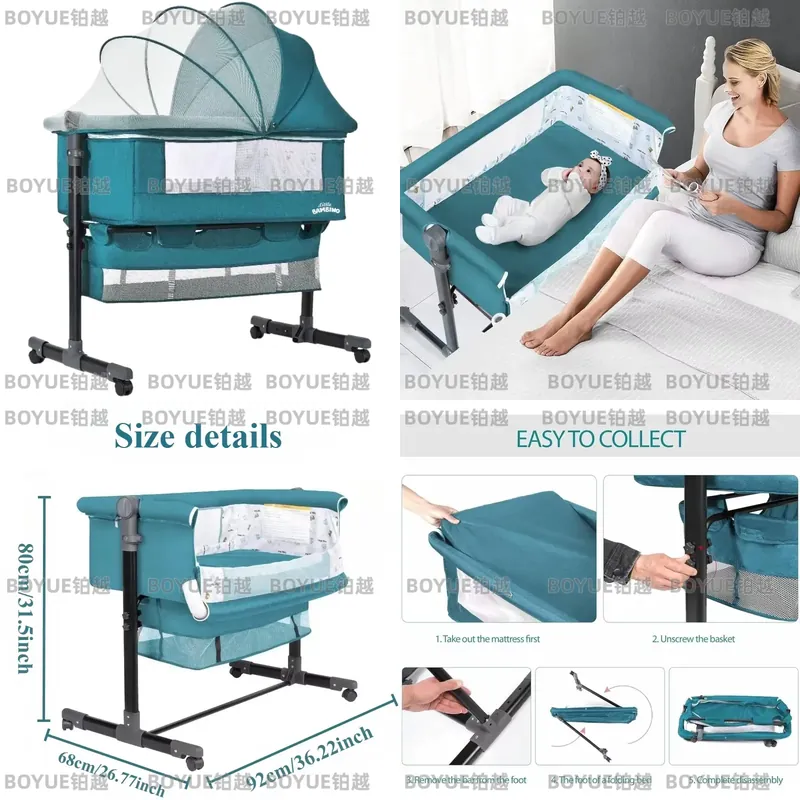 3 in 1 아기 바시네 아기침대 통기성 메쉬 바시네  - Bassinet Bedside Sleeper 리뷰 및 가격