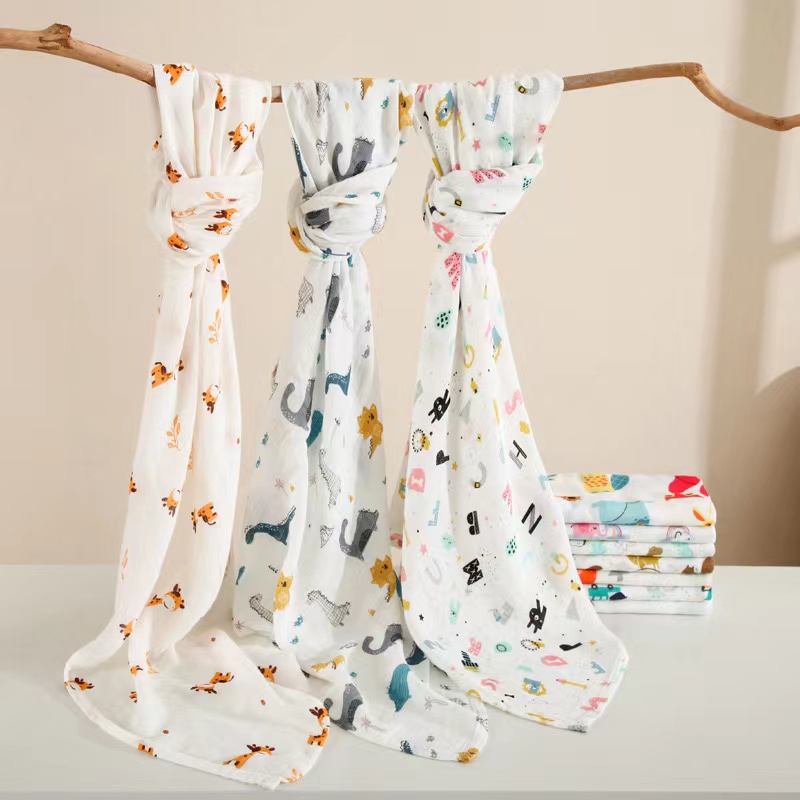 다기능 부드러운 통기성 프린트 대나무 면 모슬린 속싸개 - Swaddle Blanket Muslin 리뷰 및 가격