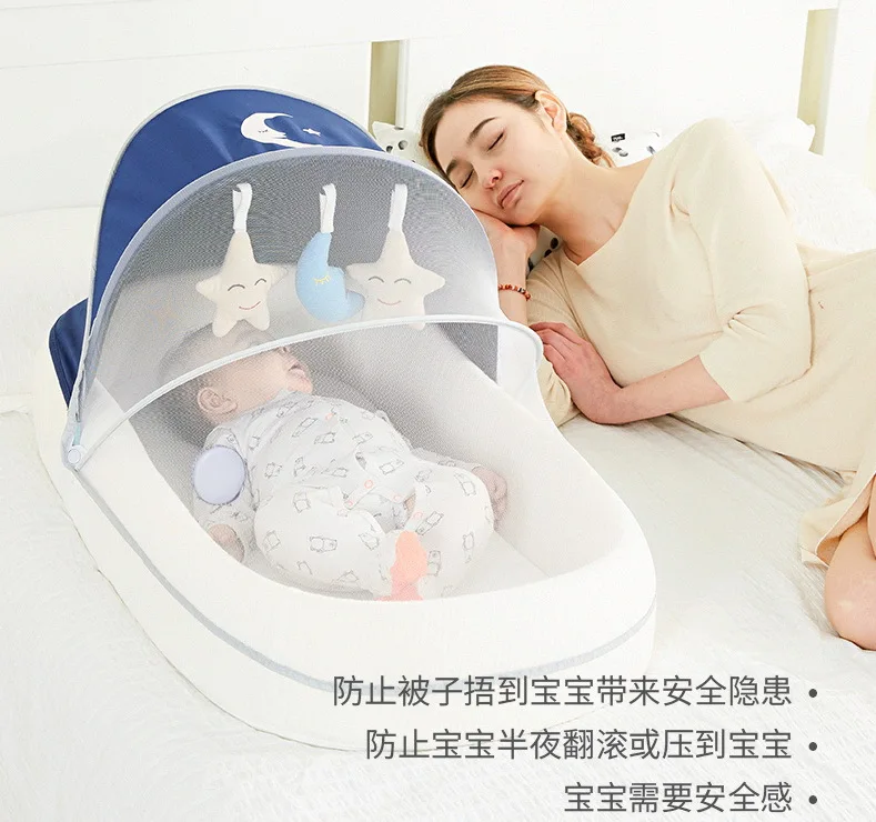 다기능 아기 침대 부드러운 소재 신생아 침대 유아용 네 - Bassinet Bedside Sleeper 리뷰 및 가격