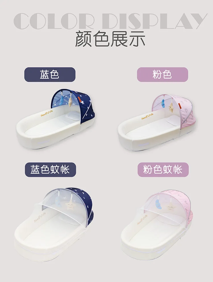 다기능 아기 침대 부드러운 소재 신생아 침대 유아용 네 - Bassinet Bedside Sleeper 리뷰 및 가격